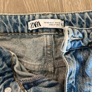 Zara Light Blue Denim Pants